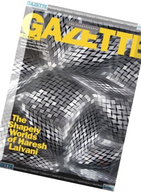 The Pennsylvania Gazette – January-February 2016 Cover