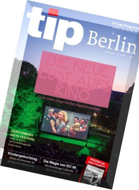 Tip Berlin – Nr.11, 2016 Cover