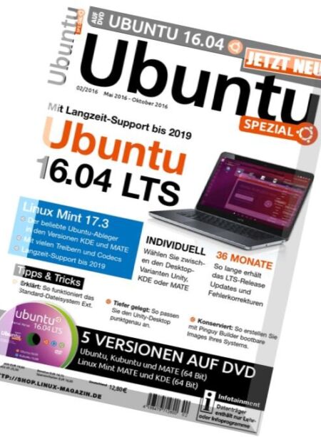 Ubuntu Spezial – Mai-Oktober 2016 Cover