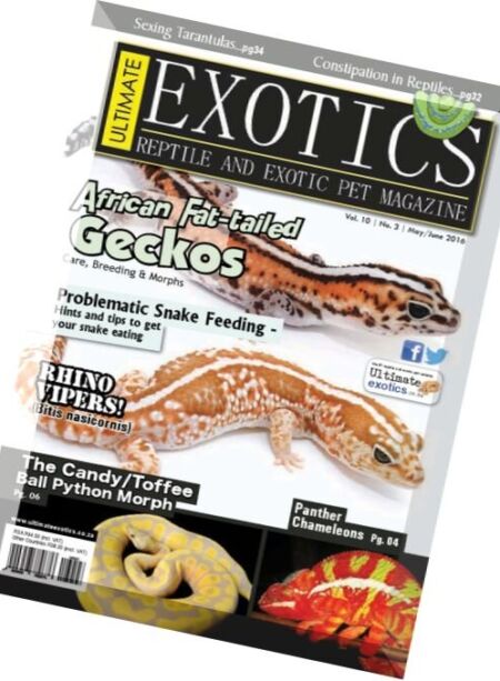 Ultimate Exotics – May-June 2016 Cover