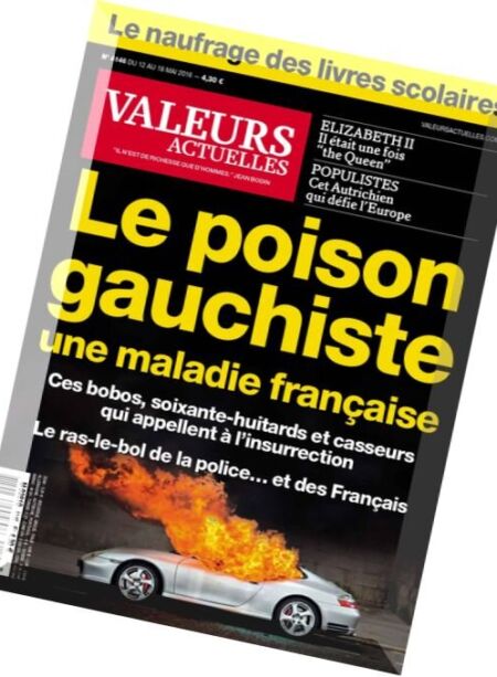 Valeurs Actuelles – 12 au 18 Mai 2016 Cover