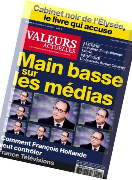 Valeurs Actuelles – 28 Avril au 4 Mai 2016 Cover