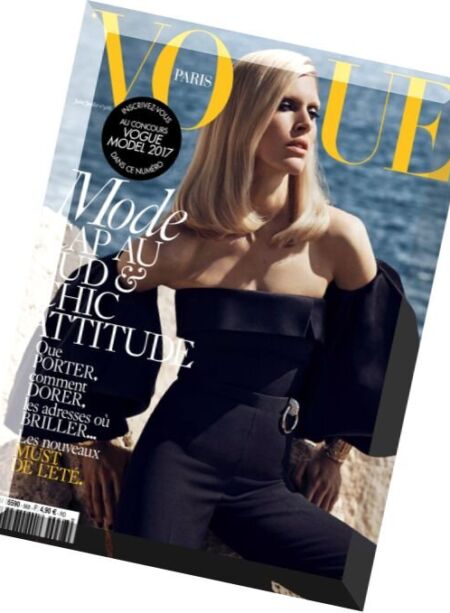 Vogue Paris – Juin-Juillet 2016 Cover