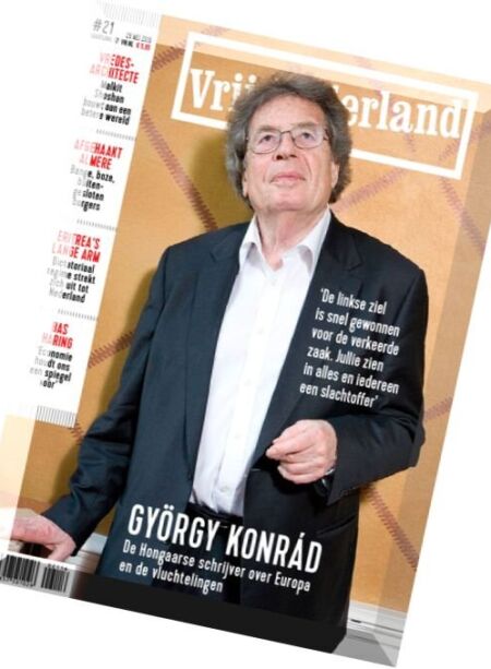 Vrij Nederland – 28 Mei 2016 Cover
