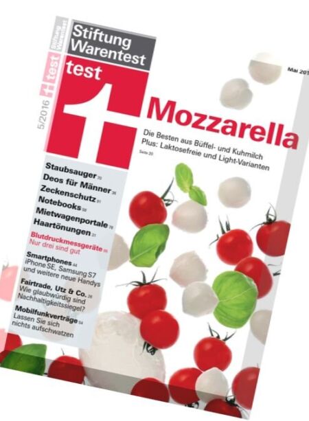 Warentest – Mai 2016 Cover