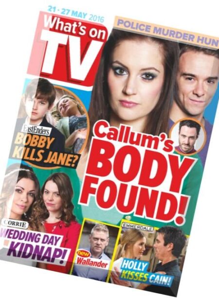 What’s on TV – 21 May 2016 Cover
