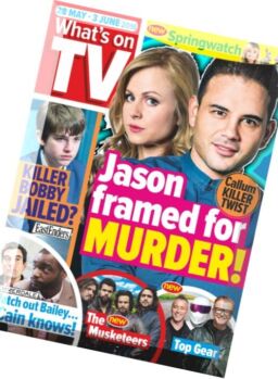 What’s on TV – 28 May 2016