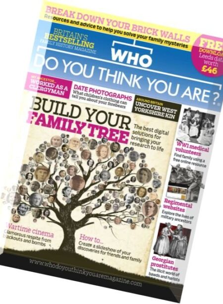 Who Do You Think You Are – July 2016 Cover