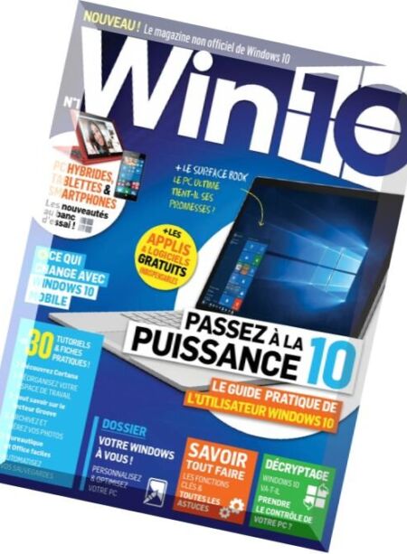 Win10 – Mai-Juillet 2016 Cover