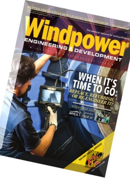 Windpower Engineering&Development – April 2016 Cover