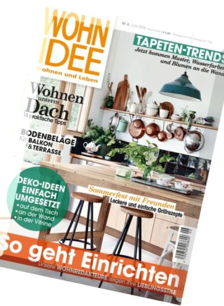 Wohnidee – Juni 2016 Cover