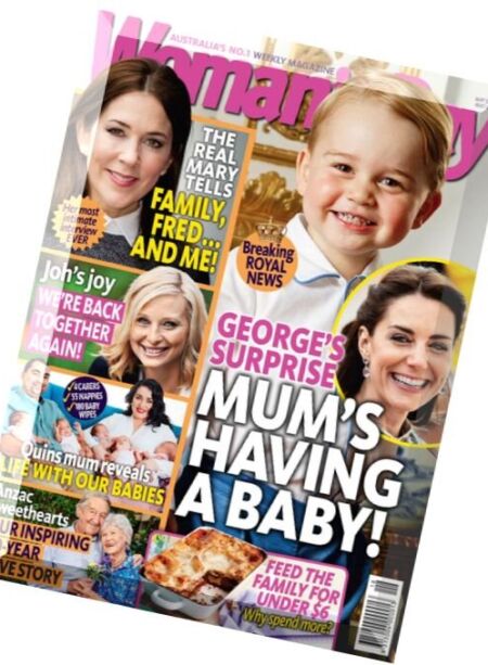 Woman’s Day – 2 May 2016 Cover