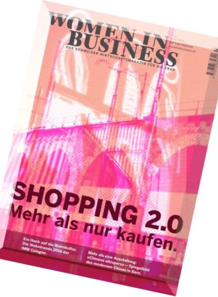 Women in Business – Marz 2016 Cover
