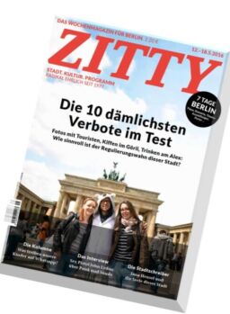 Zitty – 12 Mai 2016