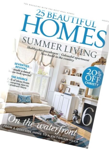 25 Beautiful Homes – August 2016 Cover