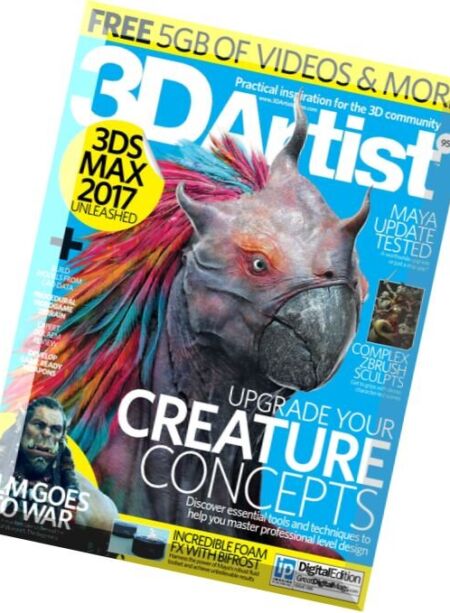 3D Artist – Issue 95, 2016 Cover