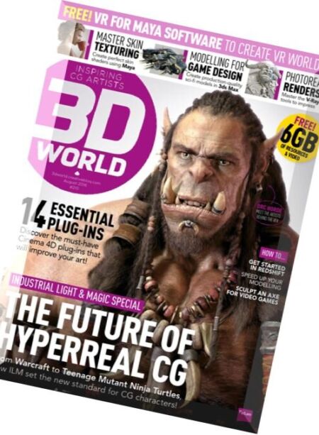 3D World – August 2016 Cover