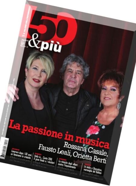 50&Piu Magazine – Aprile 2016 Cover