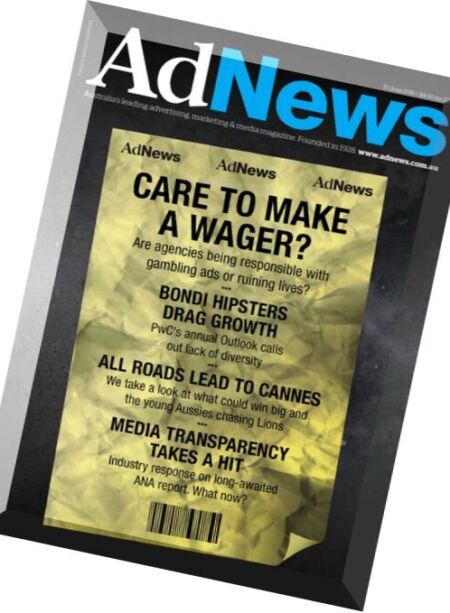 AdNews – 10 June 2016 Cover