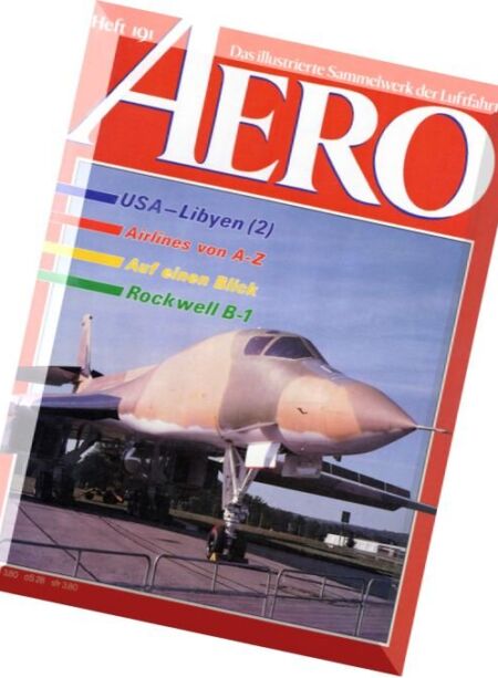 Aero Das Illustrierte Sammelwerk der Luftfahrt – N 191 Cover