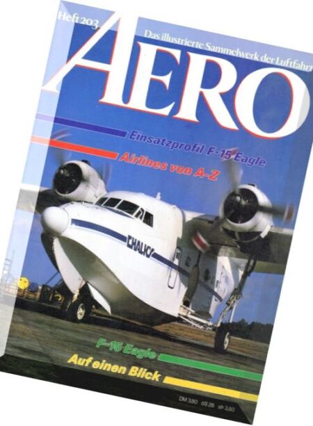 Aero Das Illustrierte Sammelwerk der Luftfahrt – N 203 Cover