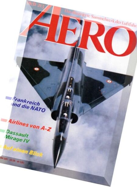 Aero Das Illustrierte Sammelwerk der Luftfahrt – N 213 Cover