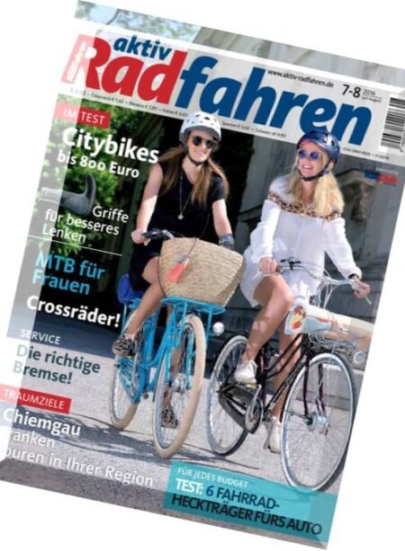 Aktiv Radfahren – Juli-August 2016 Cover