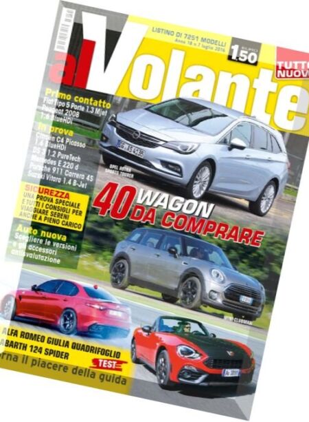 Al Volante – Luglio 2016 Cover