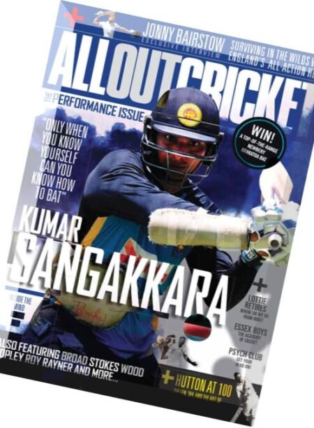 All Out Cricket – July 2016 Cover
