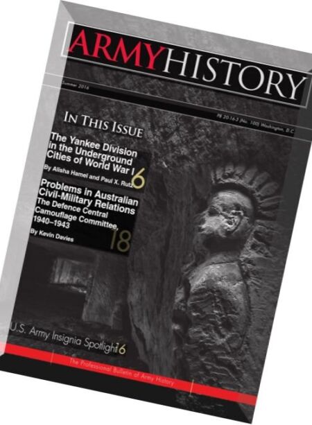 Army History Magazine – Summer 2016 Cover