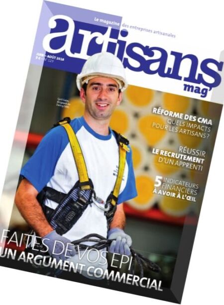 Artisans Mag’ – Juin-Aout 2016 Cover