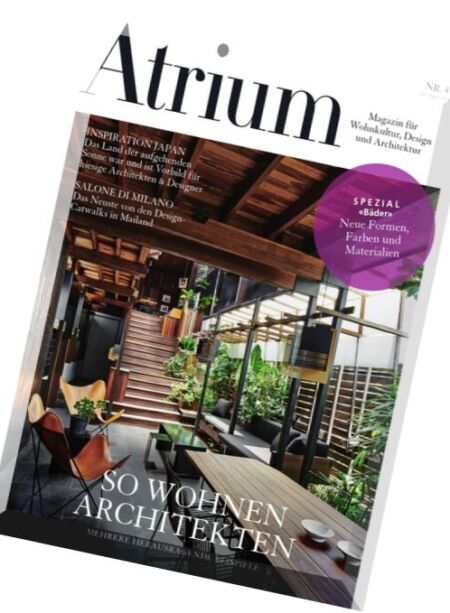 Atrium – Juli-August 2016 Cover