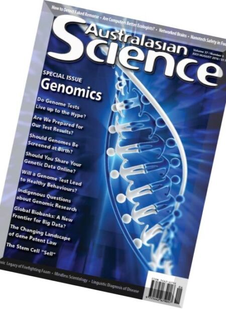 Australasian Science – July – August 2016 Cover