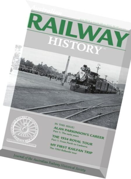 Australian Railway History – June 2016 Cover