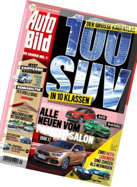 Auto Bild – 24 Juni 2016 Cover