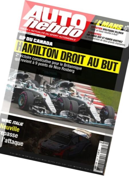 Auto Hebdo – 15 Juin 2016 Cover