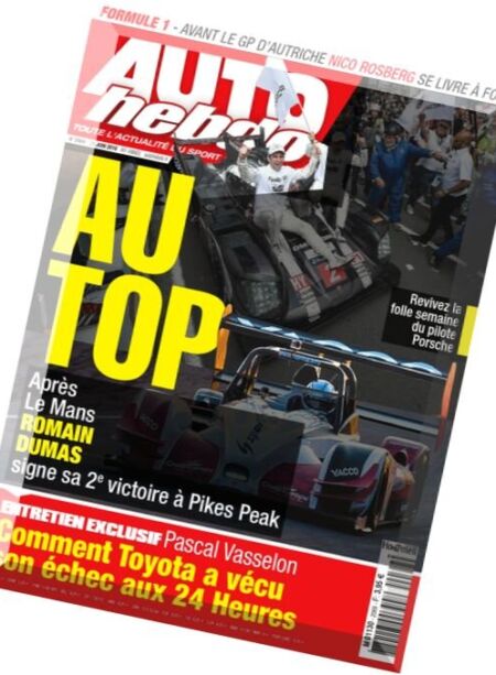 Auto Hebdo – 29 Juin 2016 Cover