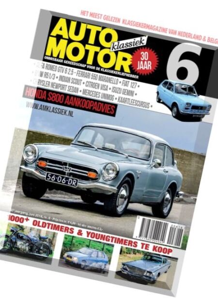 Auto Motor Klassiek – Juni 2016 Cover