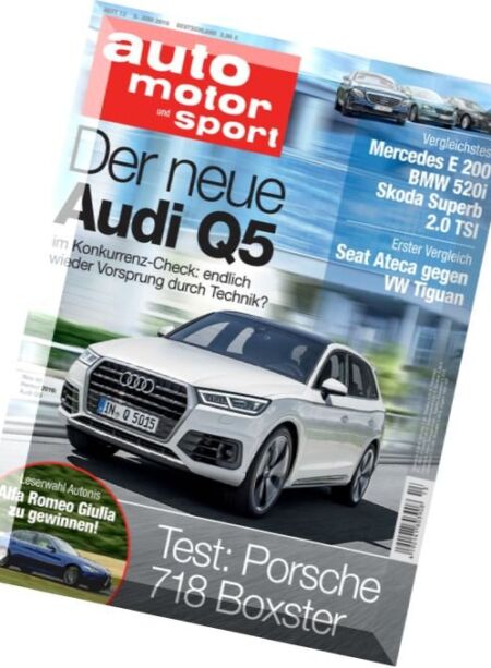 auto motor und sport – 9 Juni 2016 Cover