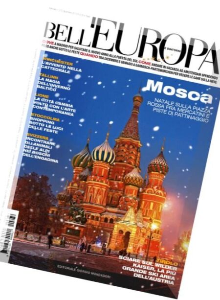 Bell’Europa – Dicembre 2015 Cover
