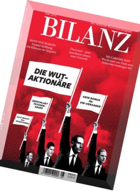 Bilanz Deutsche – Juni 2016 Cover