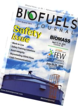 Biofuels Journal – First Quarter 2016