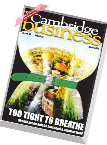 Cambridge Business – April 2016 Cover
