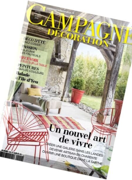 Campagne Decoration – Juillet-Aout 2016 Cover