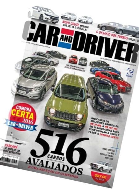 Car and Driver Brazil – Issue 102, Junho 2016 Cover