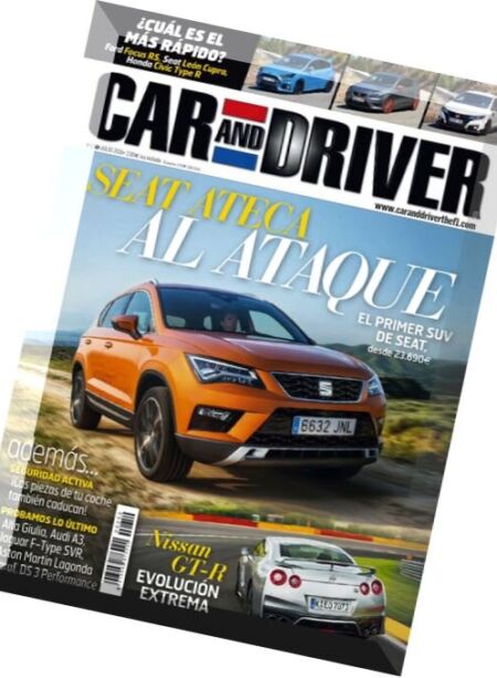 Car and Driver Spain – Julio 2016 Cover