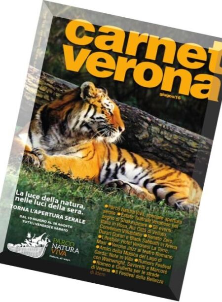 Carnet Verona – Giugno 2016 Cover