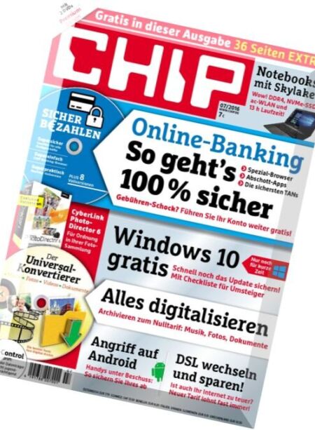 Chip Magazin – N 7, Juli 2016 Cover