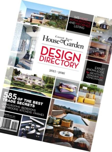 Conde Nast House & Garden – Design Directory 2015-2016 Cover