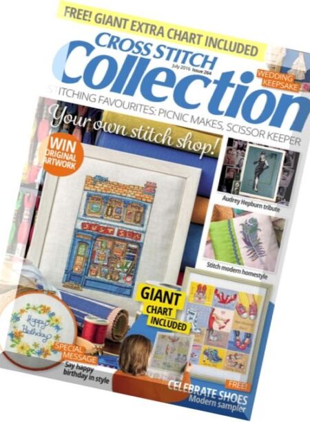 Cross Stitch Collection – July 2016 Cover